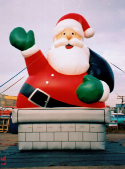 Chimney Santa - Christmas Balloons